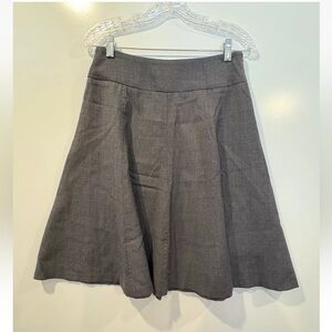 Patrizia Luca Gray Wool Flare Skirt Womens Size 4 (1690)